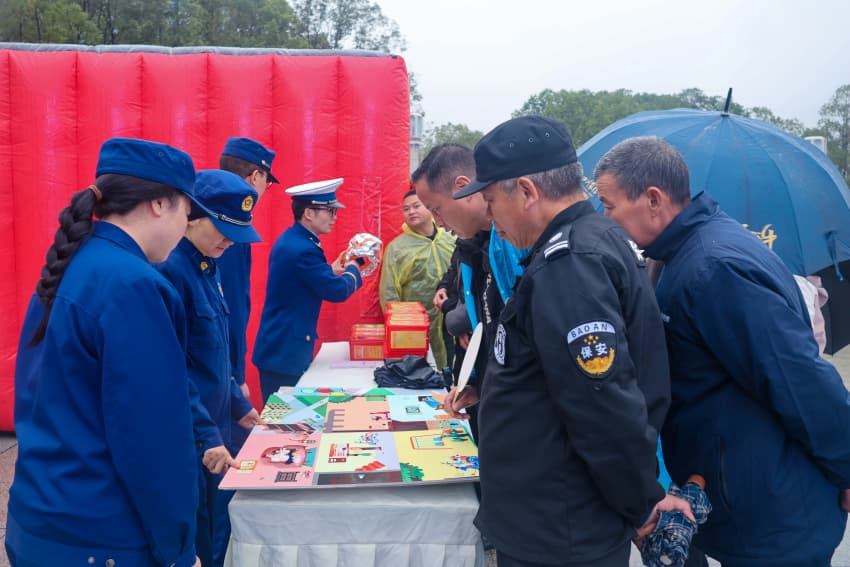 消防安全知識講解。廣元市消防救援支隊供圖