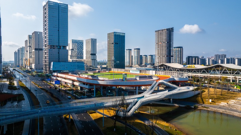 城市核心區。東部新區黨群部供圖