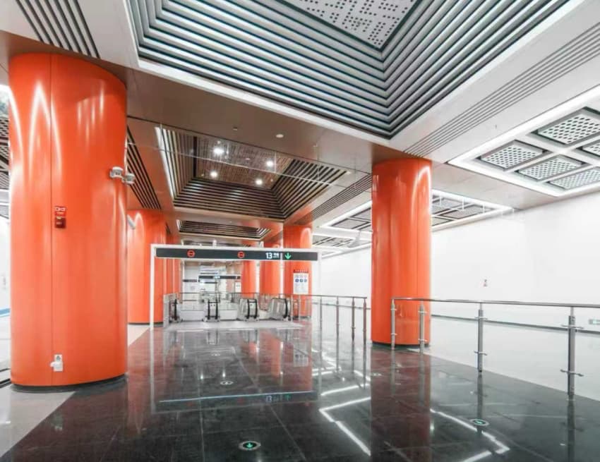 13號線一期文翁石室站。成都軌道集團供圖