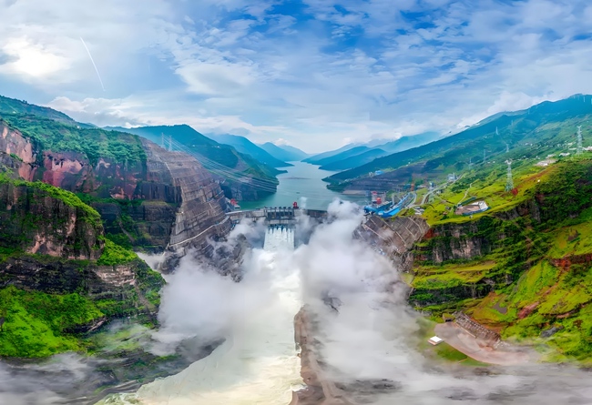 白鶴灘水電站。涼山州委宣傳部供圖